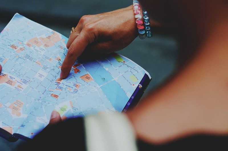 Traveler with Map